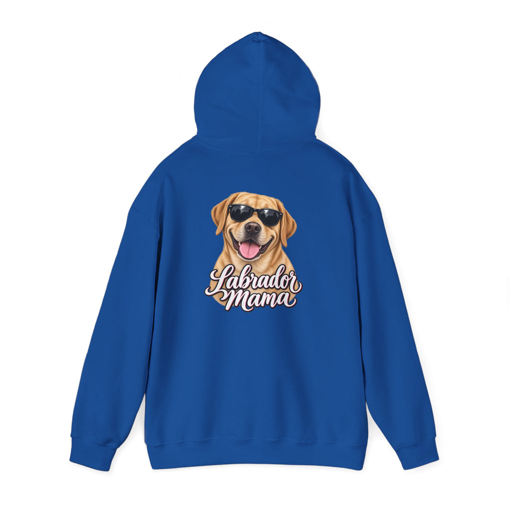 Labrador Mama Hoodie — Dog Mom Sweatshirt with Cute Sunglasses Lab Design