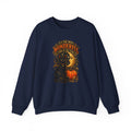 Vintage Halloween Sweatshirt - "It's the Most Wonderful Time of the Year" Black Cat & Moon Design