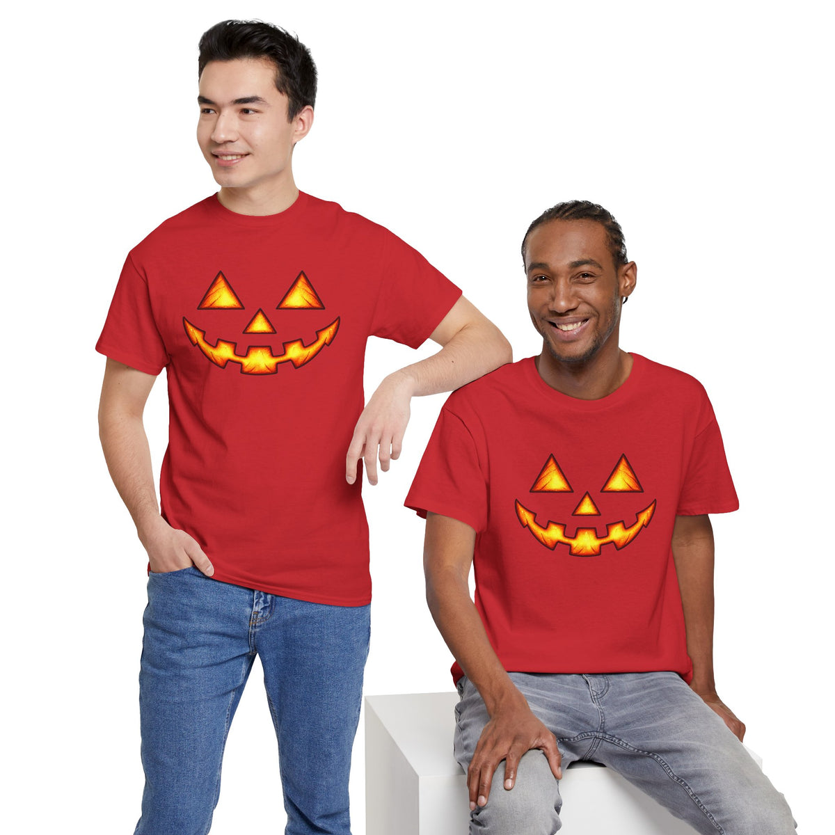 Halloween Jack-O'-Lantern Happy T-Shirt