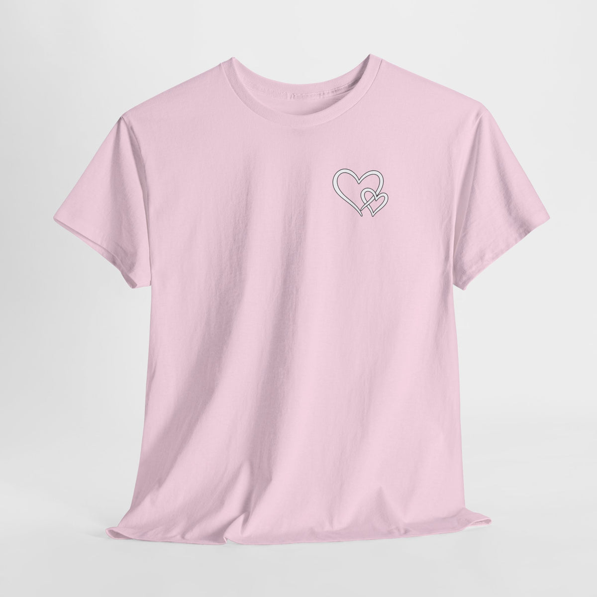 Inspirational Heart T-Shirt – "To the Person Behind Me: You Are Amazing, Beautiful and Enough" Motivational Tee