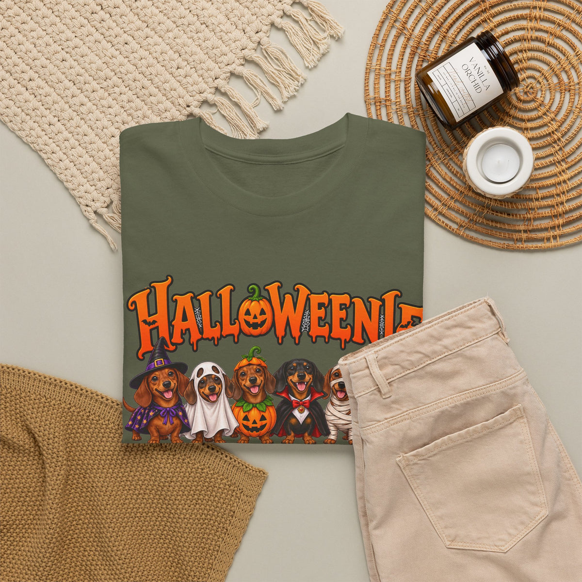 Halloweenie Dachshund T-Shirt | Halloween Dog Graphic