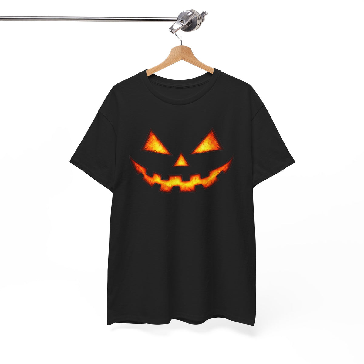 Jack-O'-Lantern Pumpkin Scary Face T-Shirt — Halloween Horror Costume Tee