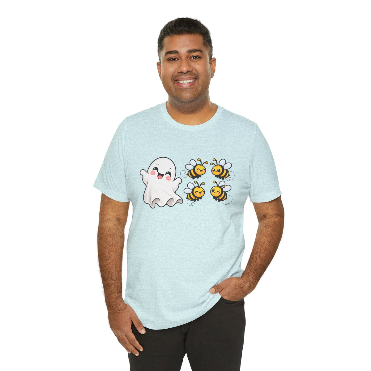 Boo & Bees Halloween Tee – Cute Ghost & Bee Shirt | Spooky Season Must-Have