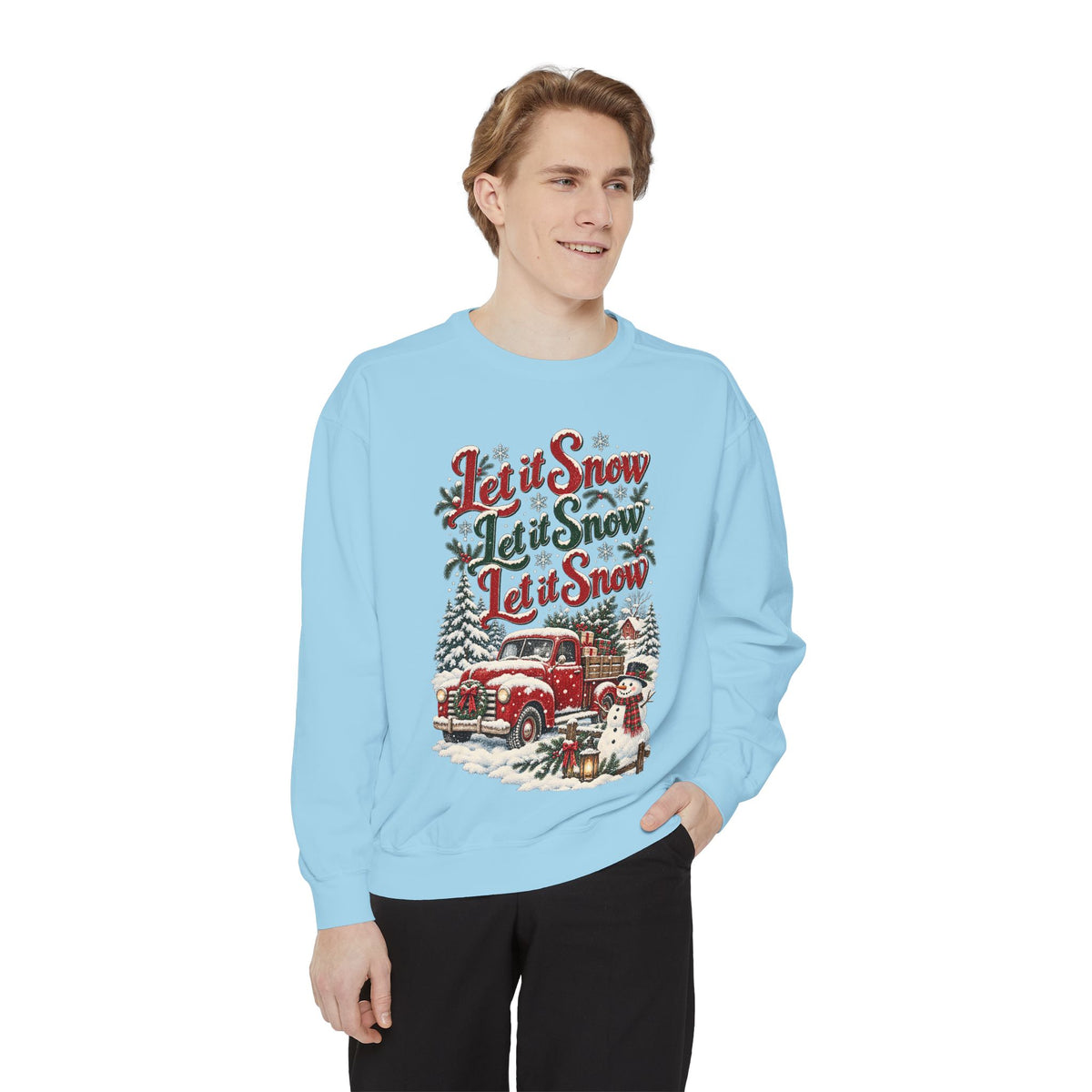 Let It Snow Vintage Truck Sweatshirt