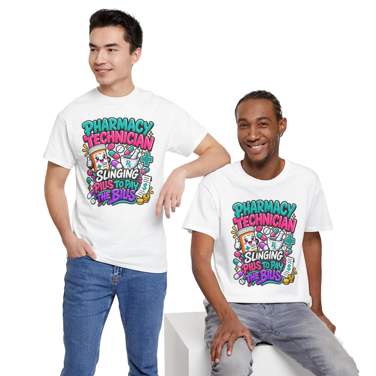 Pharmacy Technician T‑Shirt — "Slinging Pills to Pay the Bills" Graphic Tee