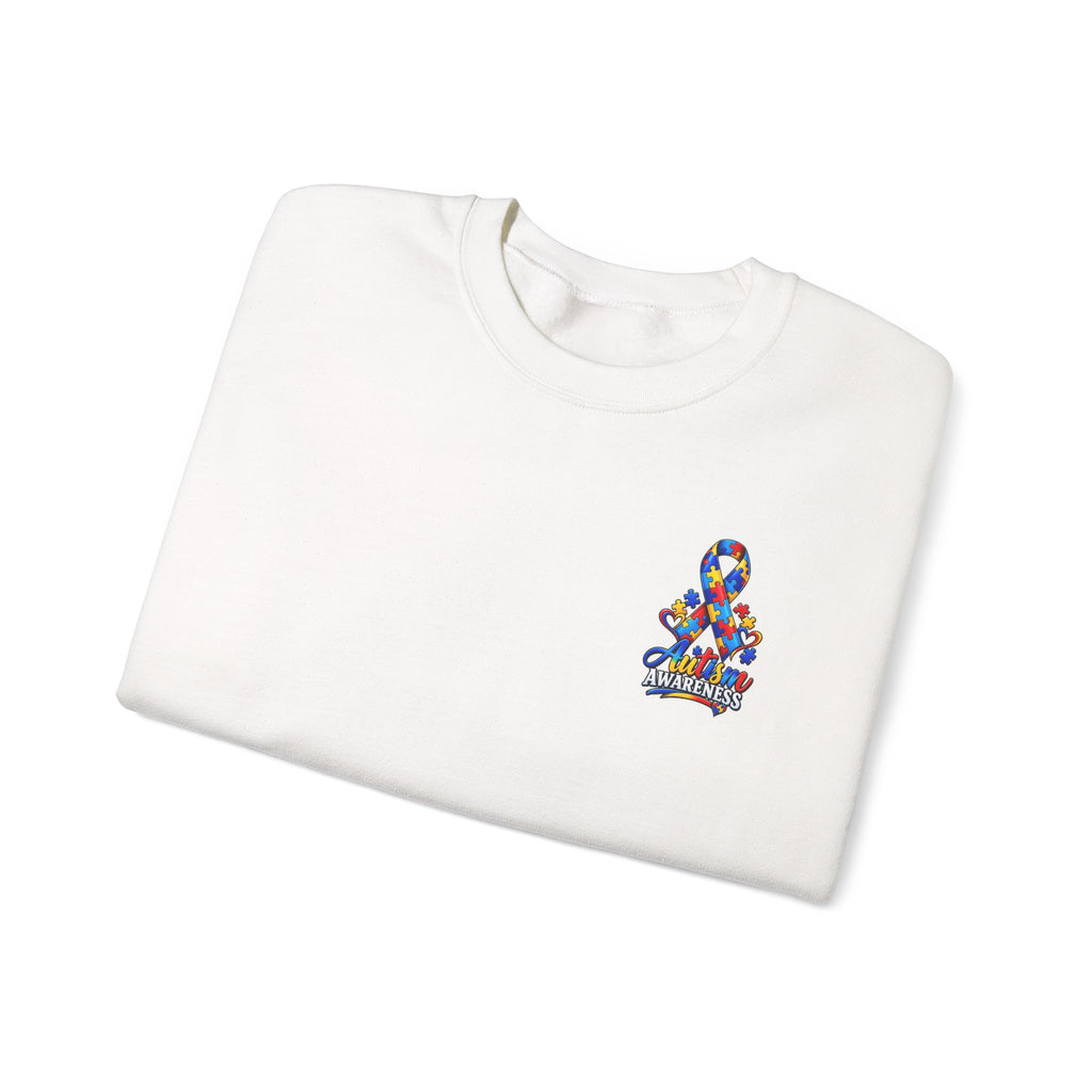Autism Awareness Ribbon Crewneck Sweatshirt
