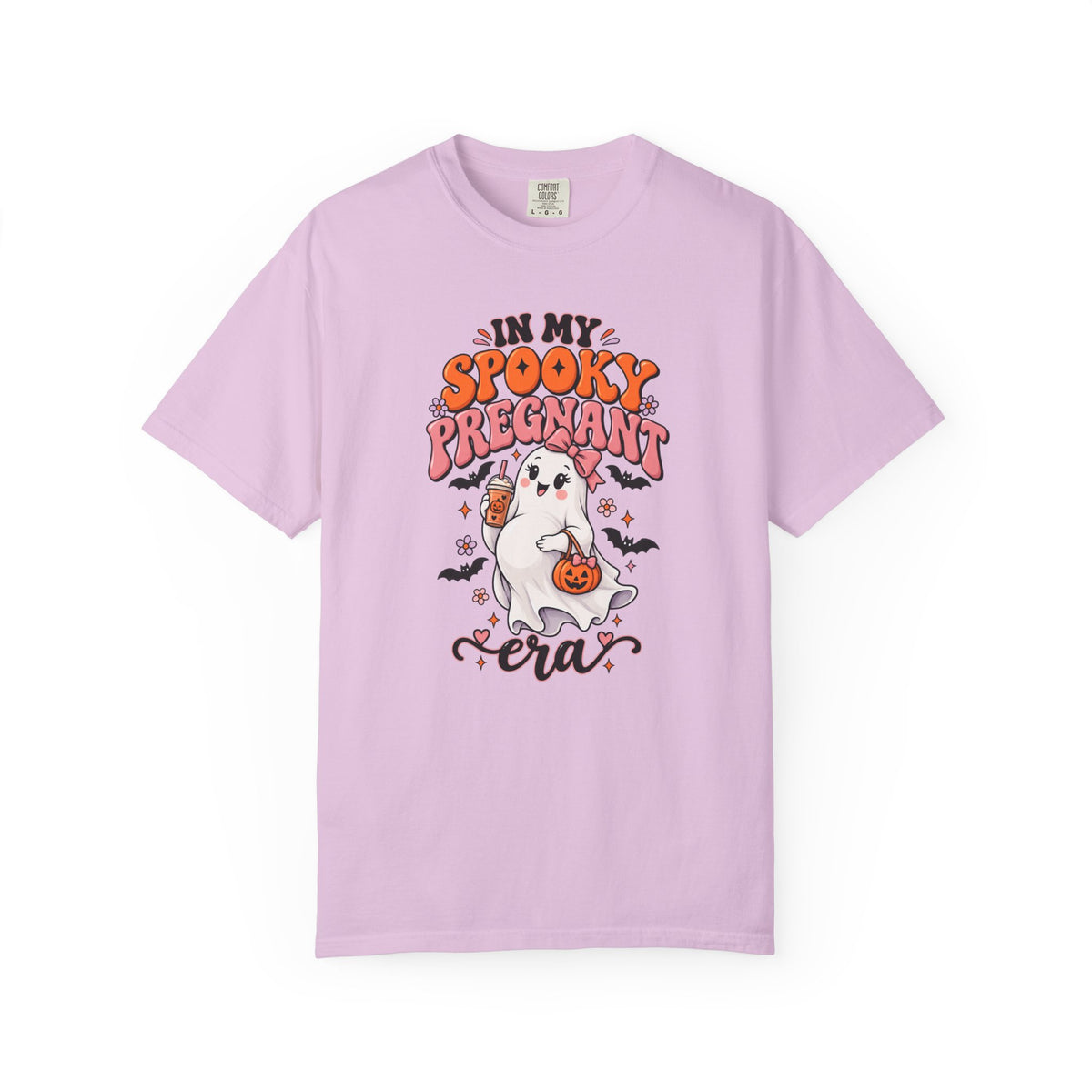 Pregnant Halloween T-Shirt — "In My Spooky Pregnant Era" Cute Ghost Maternity Tee