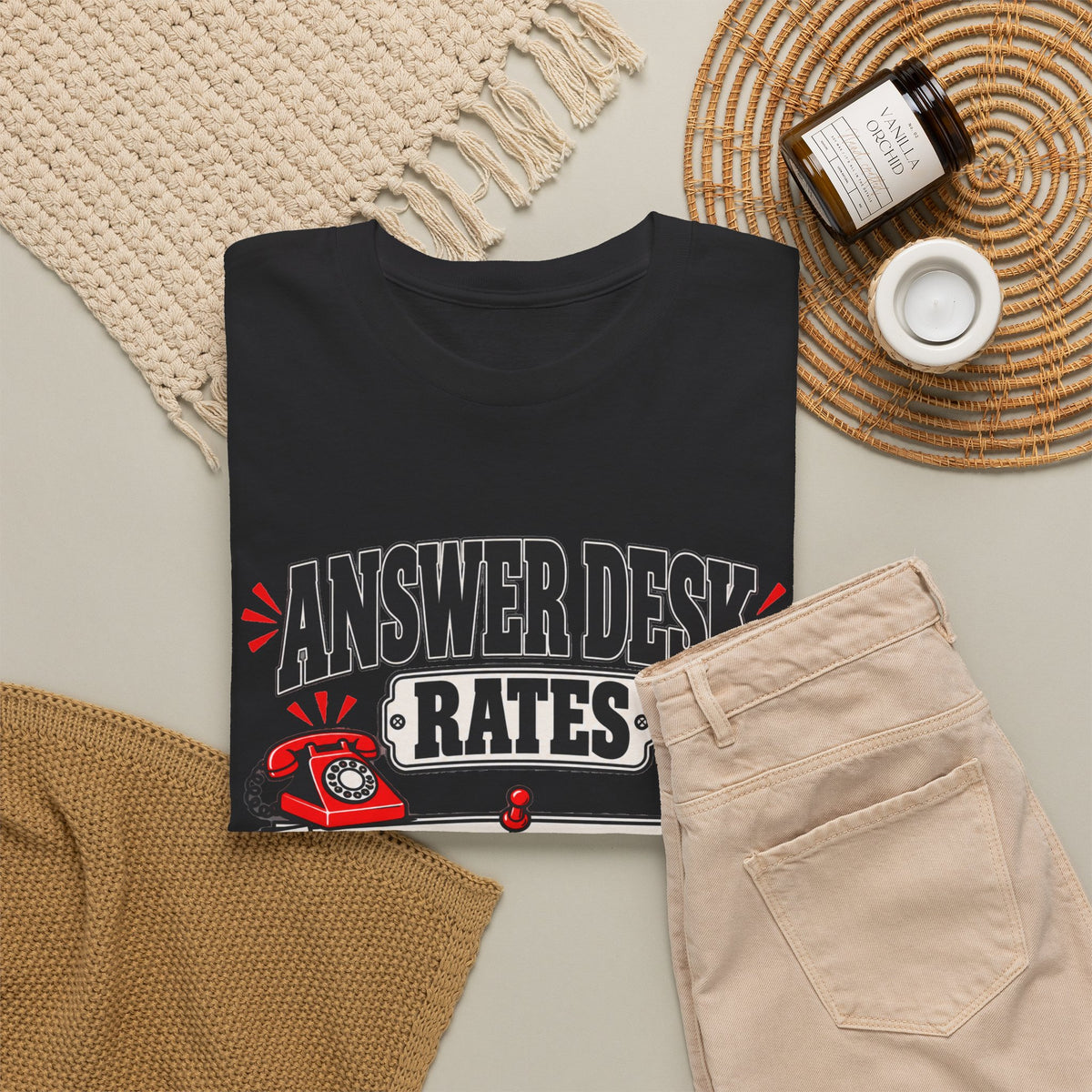 Answer Desk Rates T-Shirt — Funny Help Desk IT Support Tee ("Answer 1.00, Correct Answer 4.00")