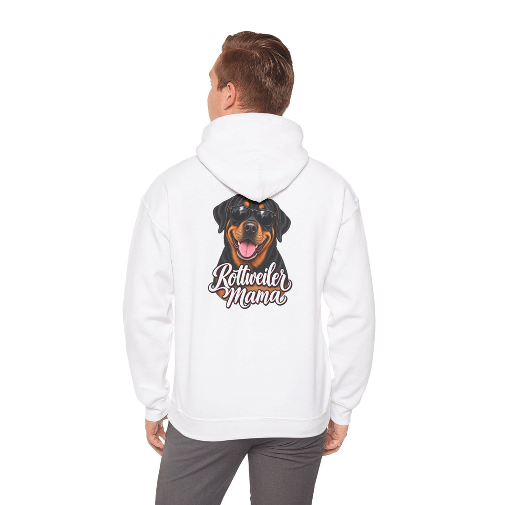Rottweiler Mama Hoodie — Cute Rottie Portrait Pullover for Dog Moms