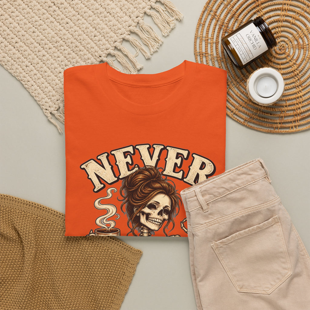 Never Better Skeleton Coffee Graphic Tee