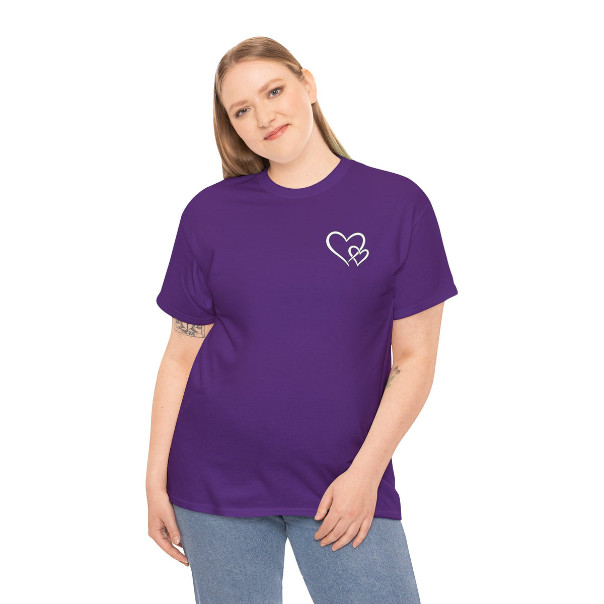 Inspirational Heart T-Shirt – "To the Person Behind Me: You Are Amazing, Beautiful and Enough" Motivational Tee