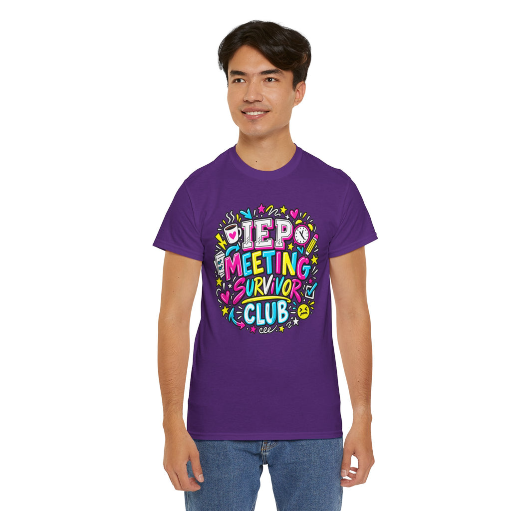 Video Meeting Survivor Club T-Shirt — Funny Remote Work Tee