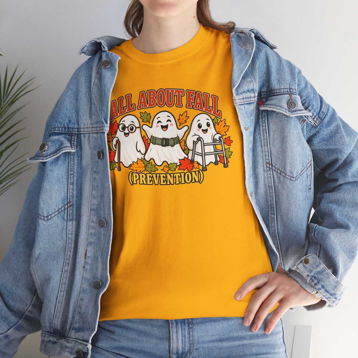 All About Fall (Prevention) Ghost Tee — Cute Halloween Autumn T-Shirt