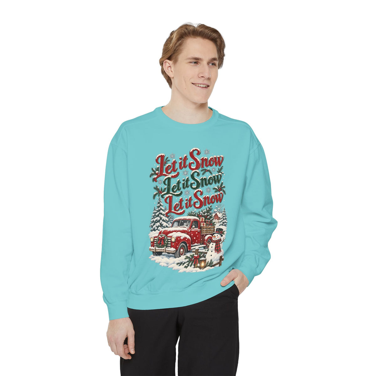 Let It Snow Vintage Truck Sweatshirt