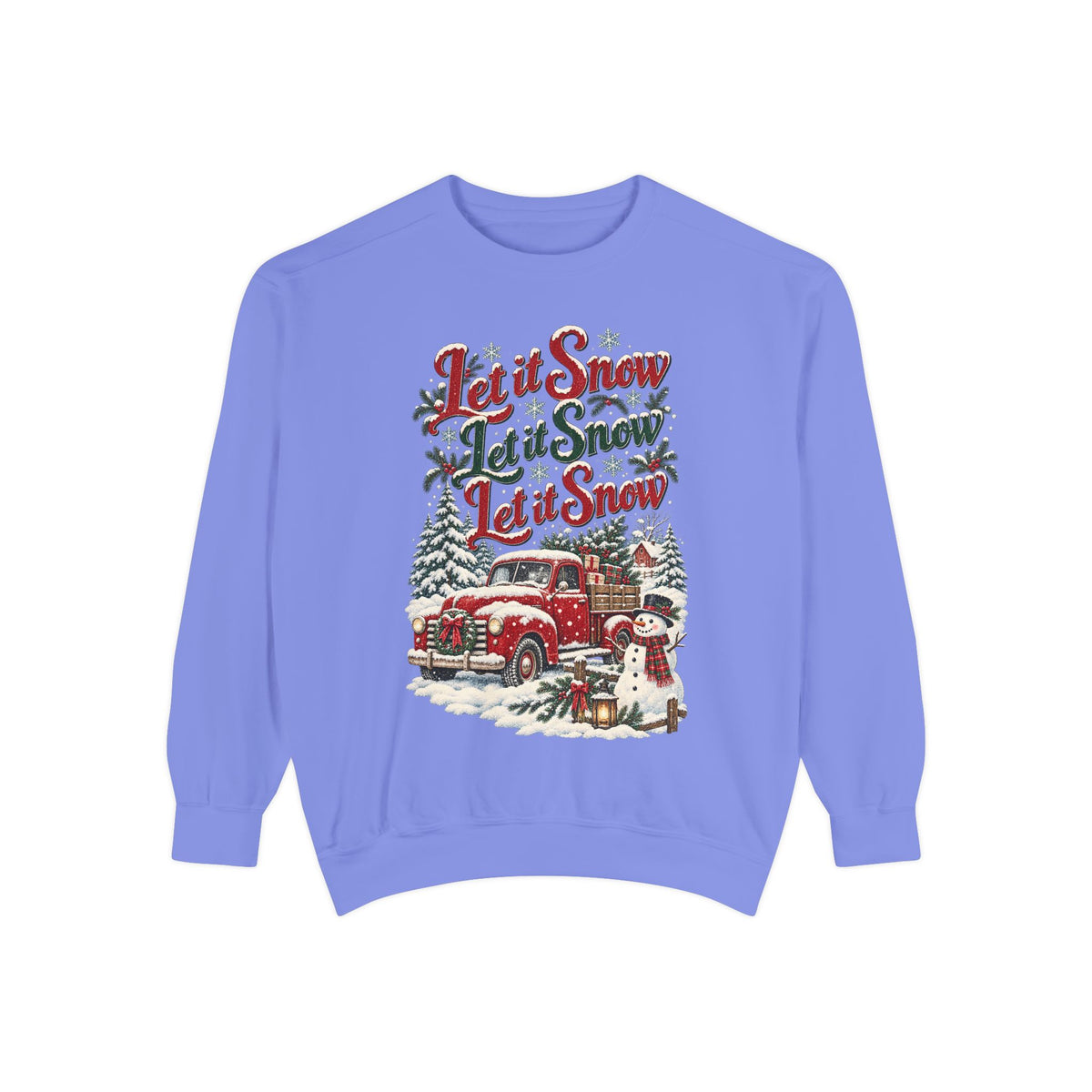 Let It Snow Vintage Truck Sweatshirt