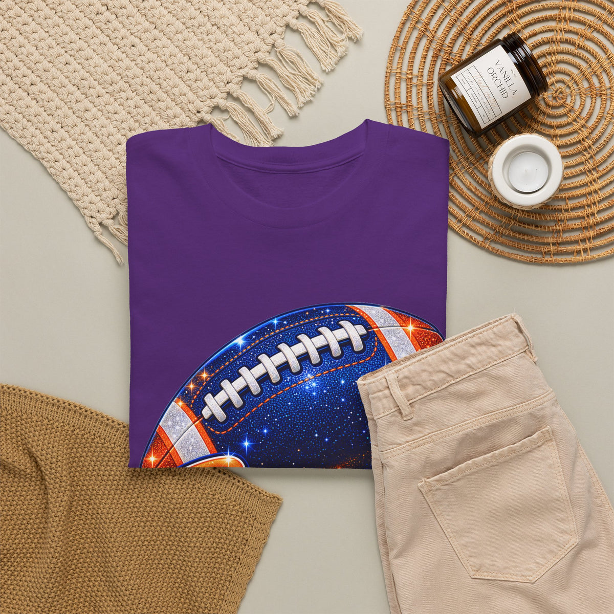 Broncos Football T-Shirt — Galaxy Football Graphic Tee