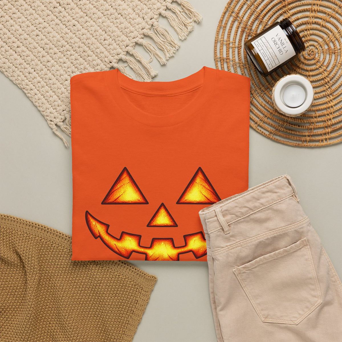 Halloween Jack-O'-Lantern Happy T-Shirt