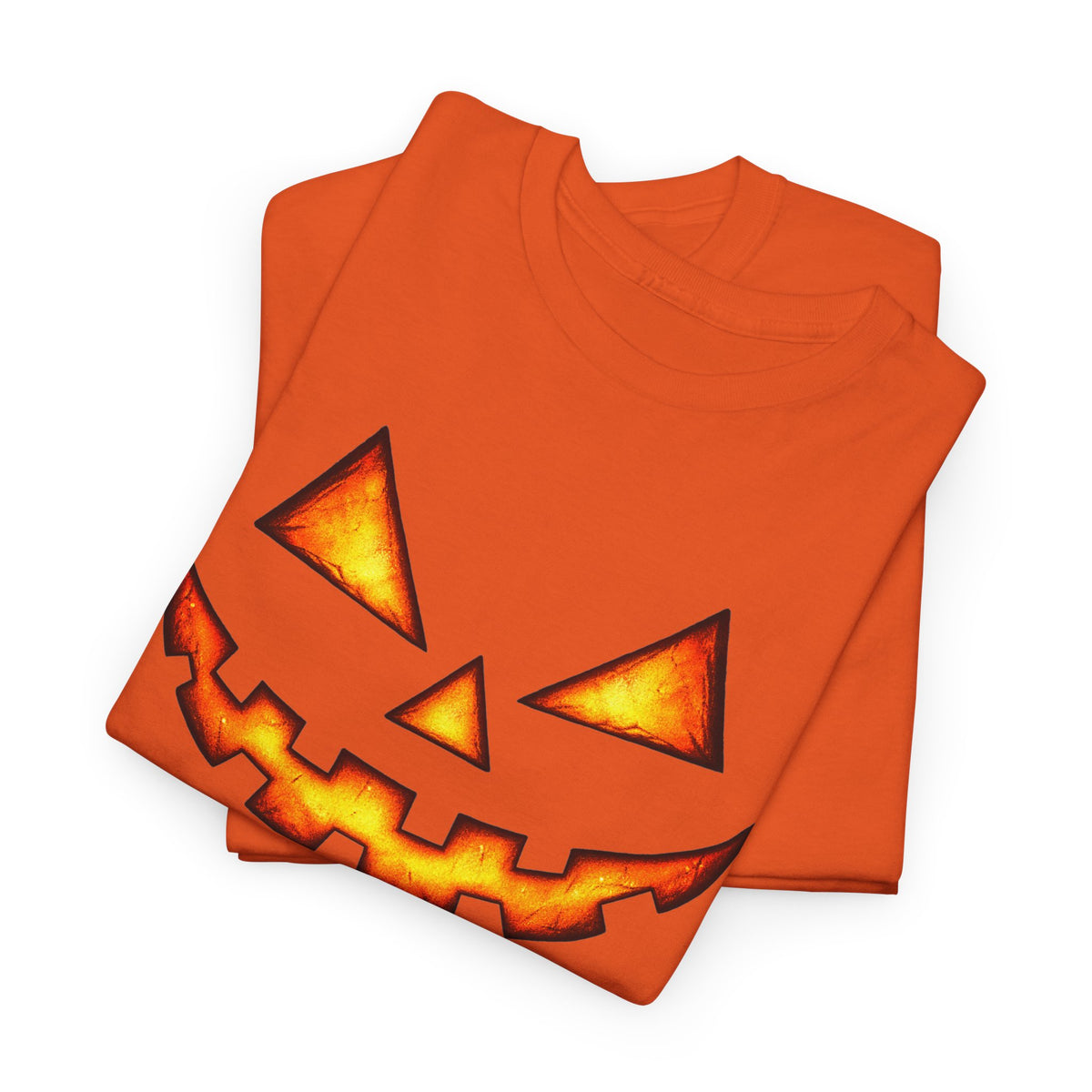 Jack-O'-Lantern Pumpkin Scary Face T-Shirt — Halloween Horror Costume Tee