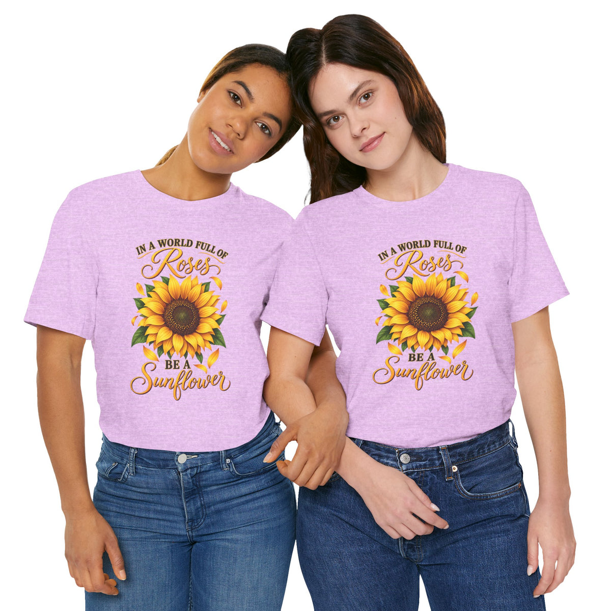 Be a Sunflower T-Shirt | Inspirational Floral Graphic