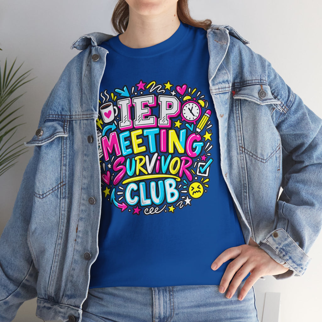 Video Meeting Survivor Club T-Shirt — Funny Remote Work Tee