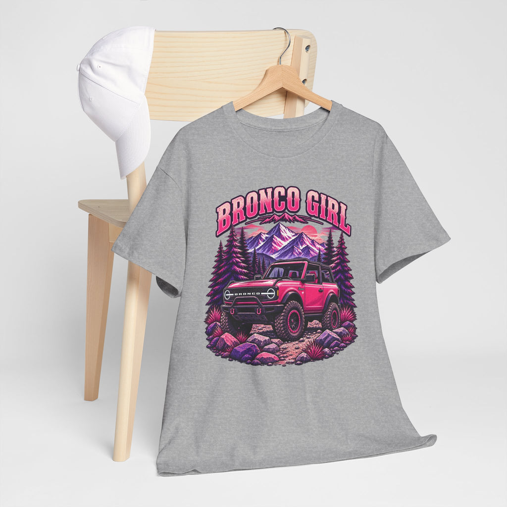 Bronco Girl T-Shirt – Pink Off-Road Truck Graphic Tee