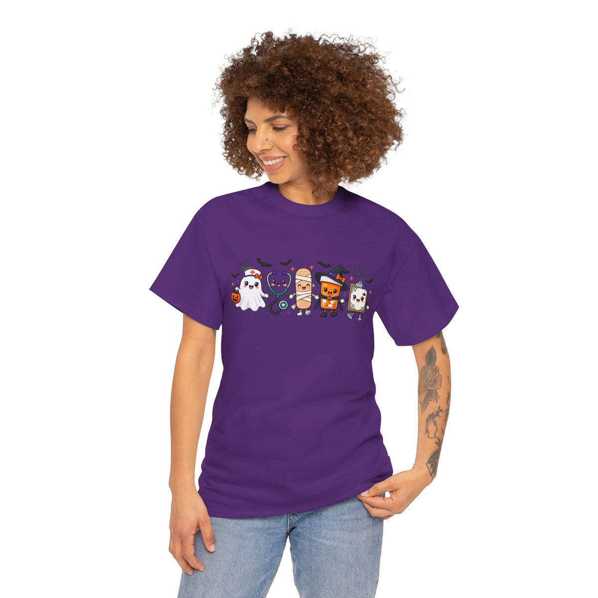 Halloween Candy Characters Tee — Cute Trick-or-Treat Ghosts & Candy Corn Shirt