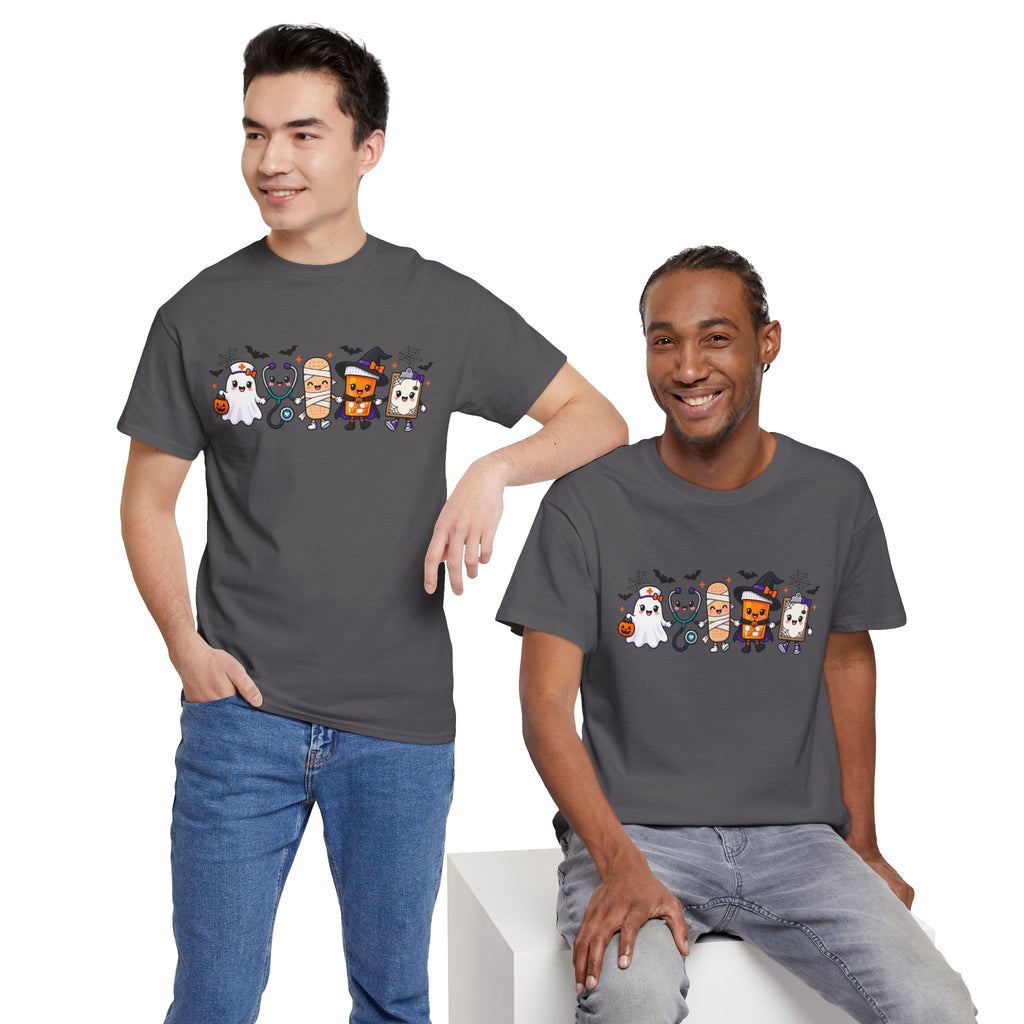 Halloween Candy Characters Tee — Cute Trick-or-Treat Ghosts & Candy Corn Shirt