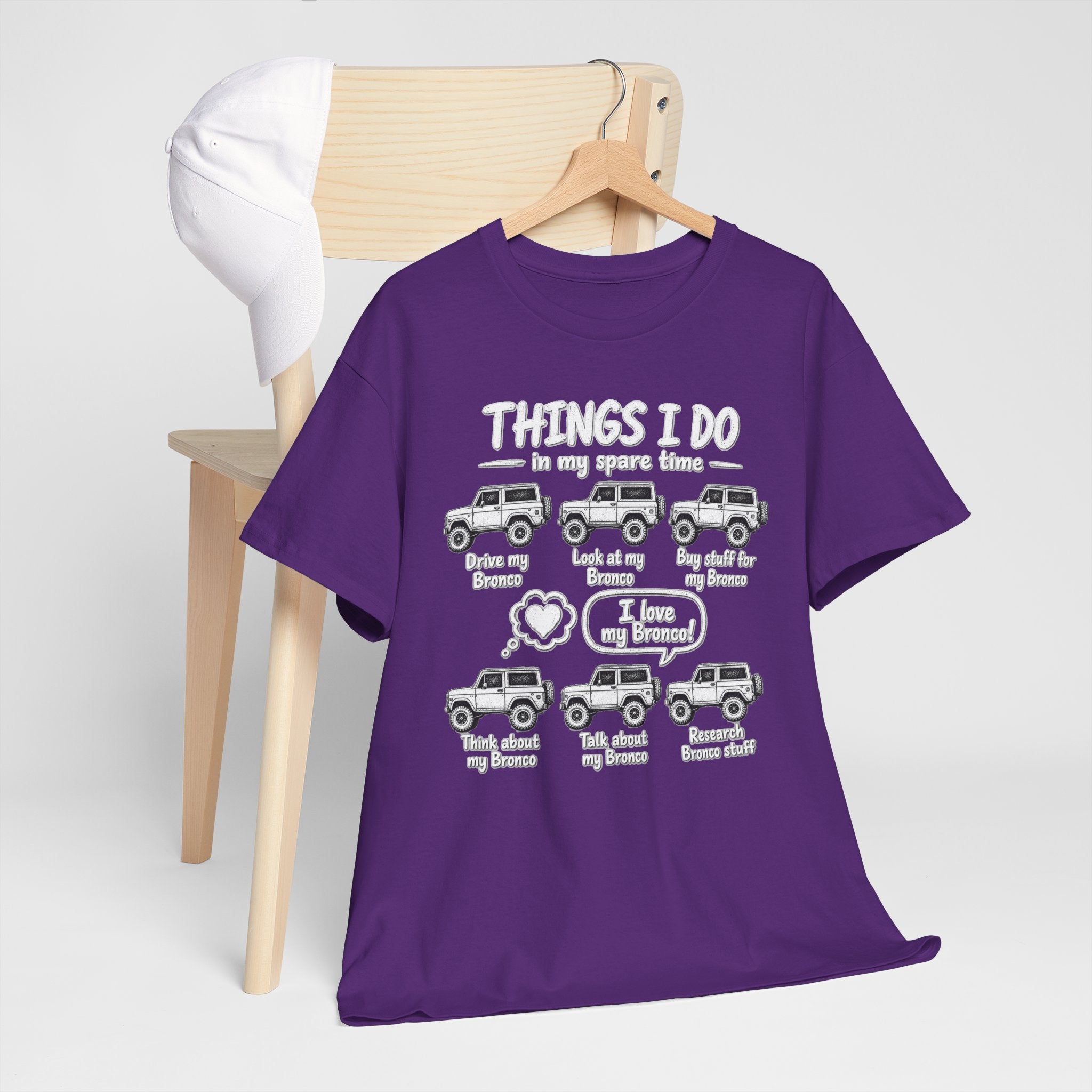 T‑Shirt — "Things I Do in My Spare Time" Jeep Lover Graphic Tee