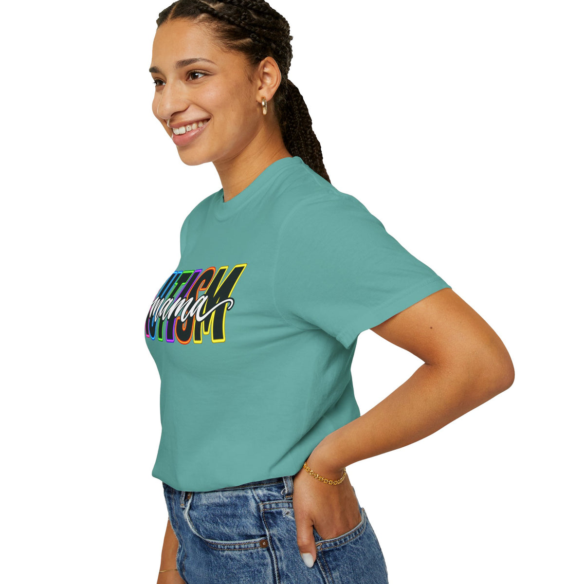 Autism Mama T-Shirt — Colorful Pride Support Tee for Moms