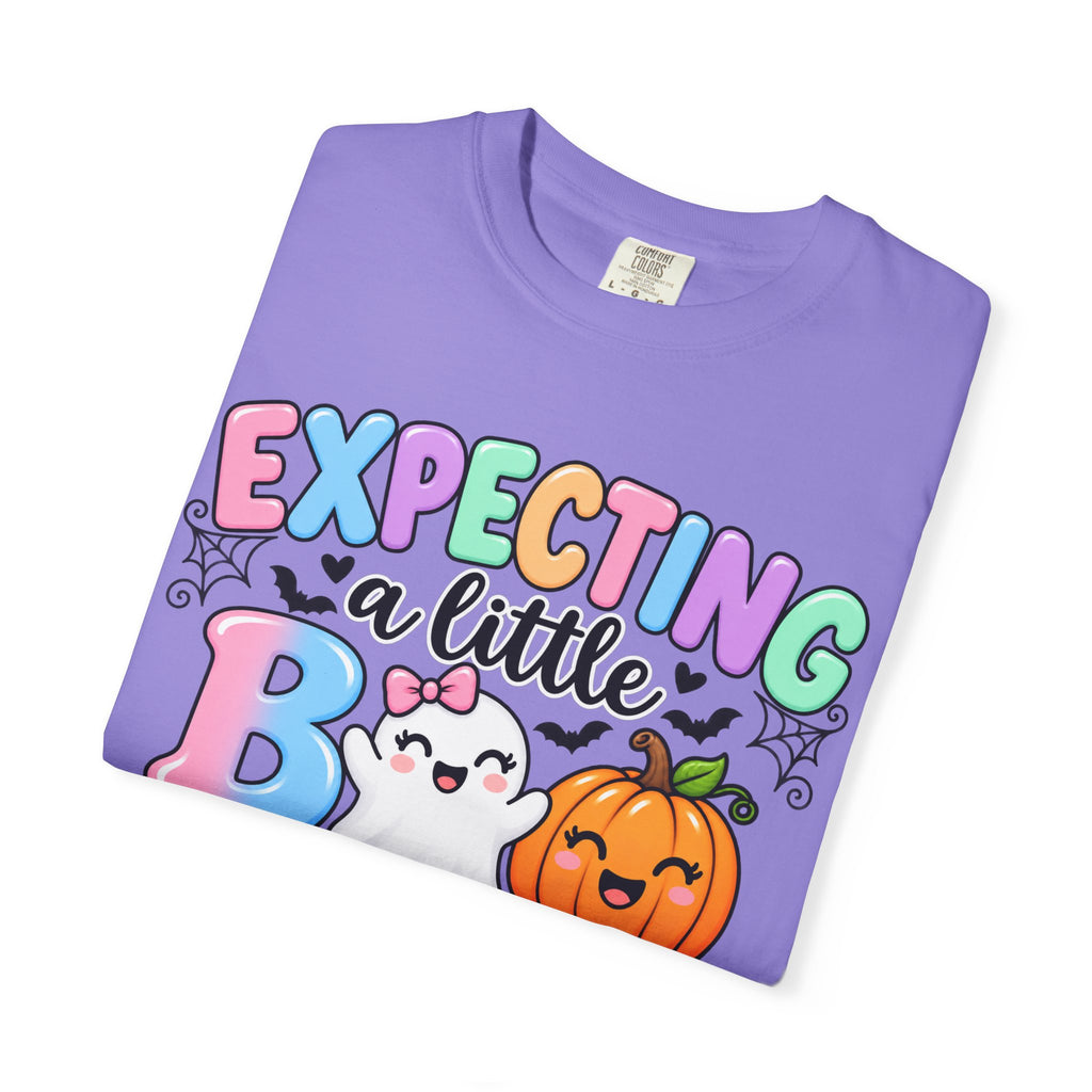 Expecting a Little Boo Maternity T-Shirt — Cute Halloween Pregnancy Tee