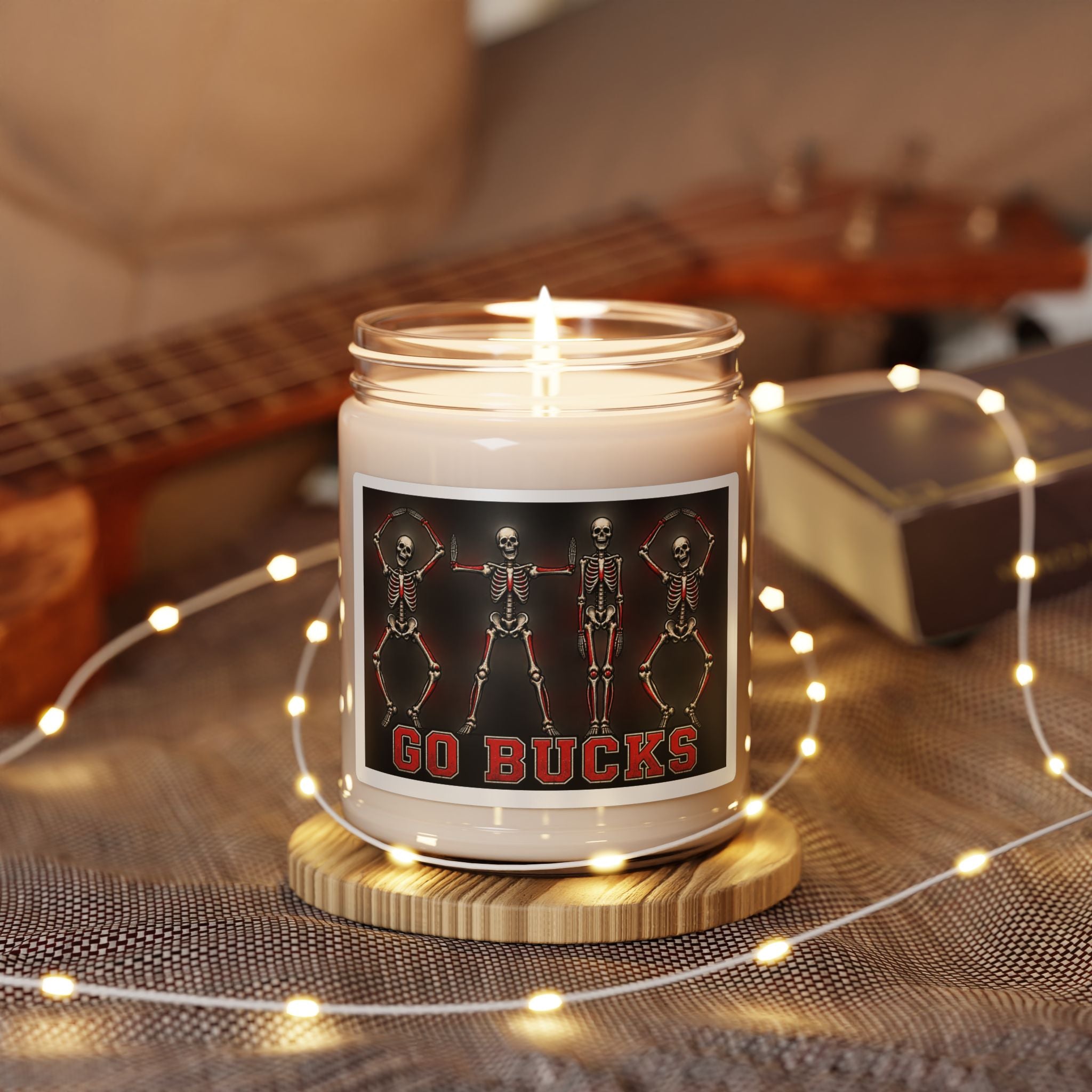 Go Bucks Scented Soy Candle — 9oz Team Spirit Candle for Fans
