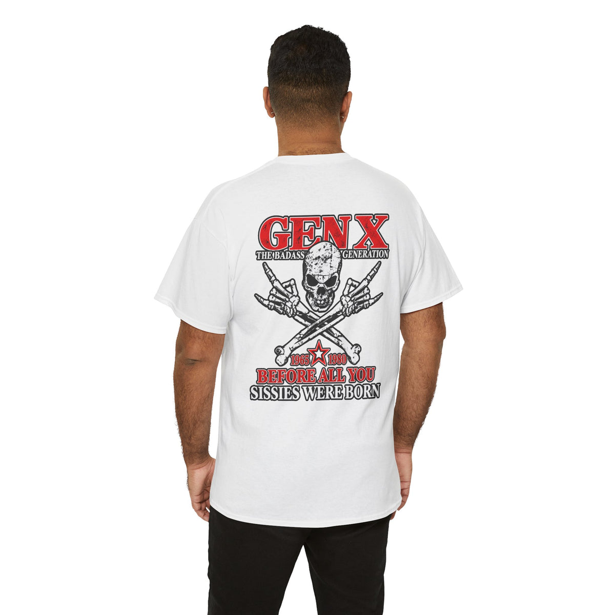 Gen X T‑Shirt — "The Badass Generation" Skull & Crossbones Retro Tee