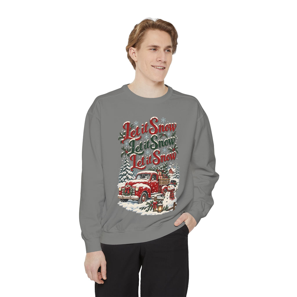 Let It Snow Vintage Truck Sweatshirt