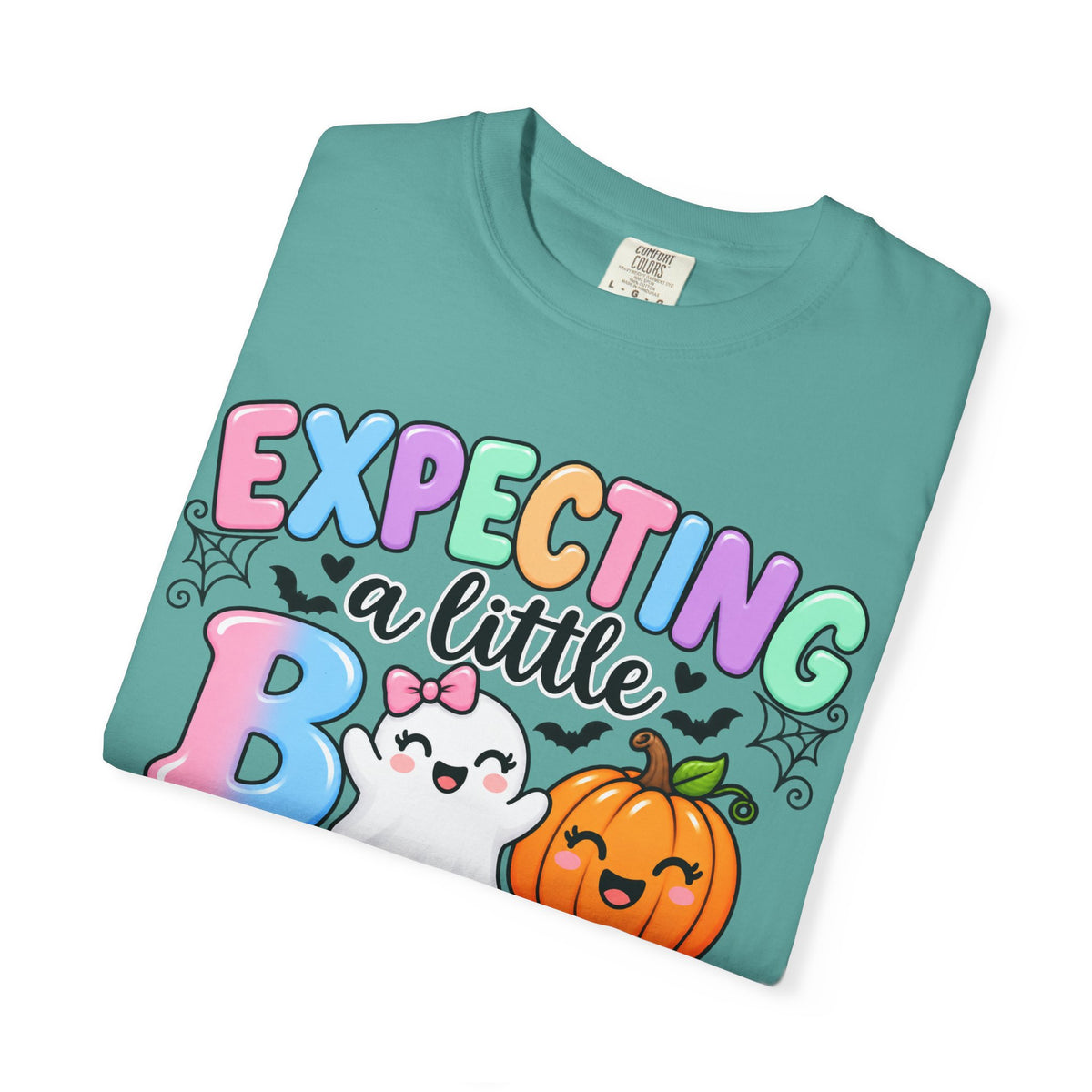 Expecting a Little Boo Maternity T-Shirt — Cute Halloween Pregnancy Tee