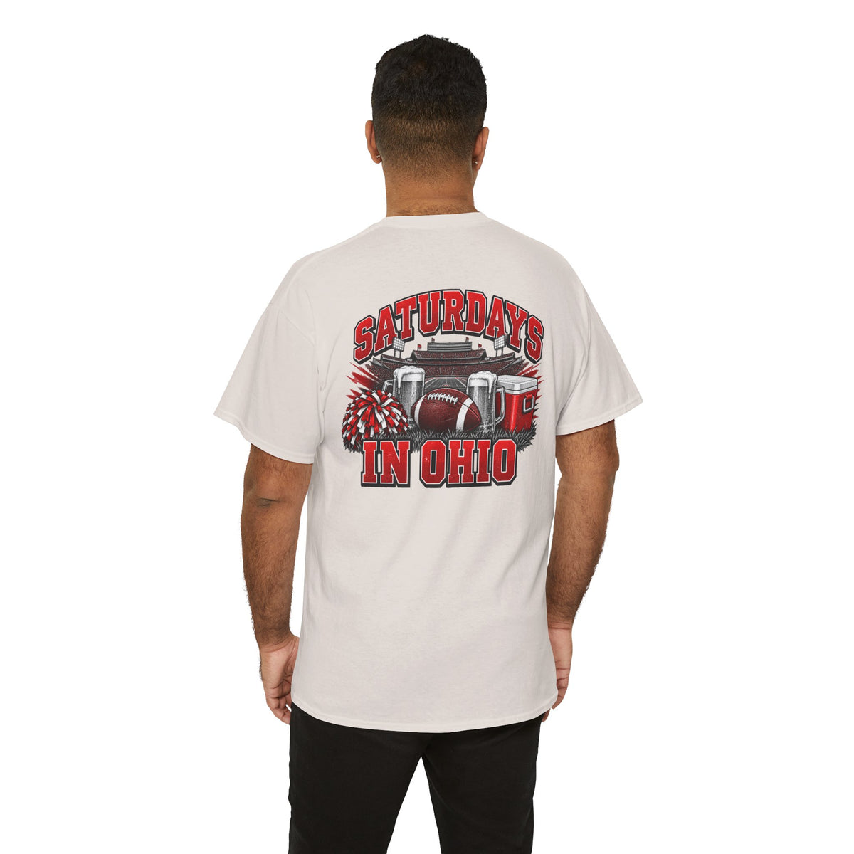 T-Shirt — Saturdays in Ohio Football & Tailgate Tee