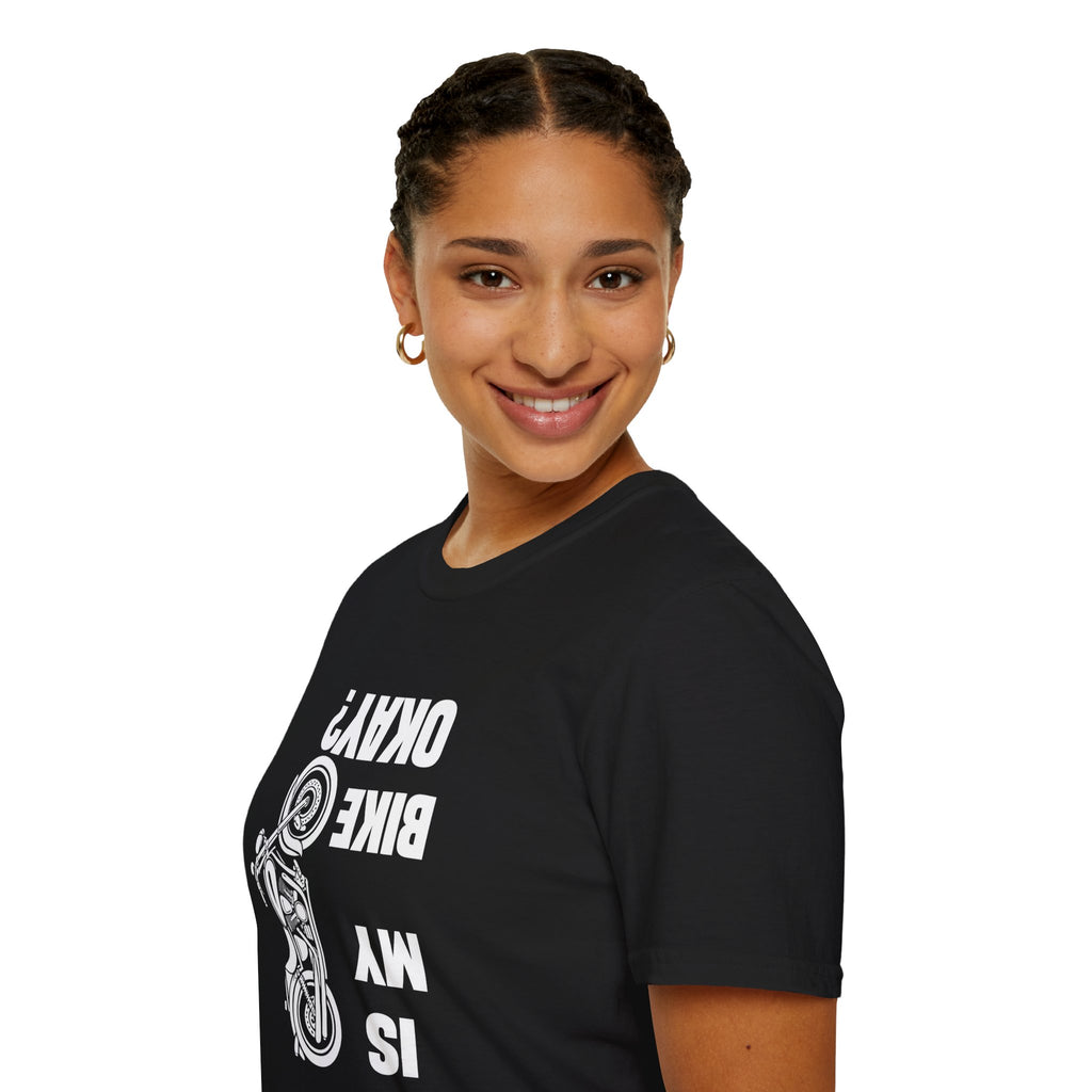 Motorcycle T‑Shirt — "Is My Bike Okay?" Bold Biker Tee