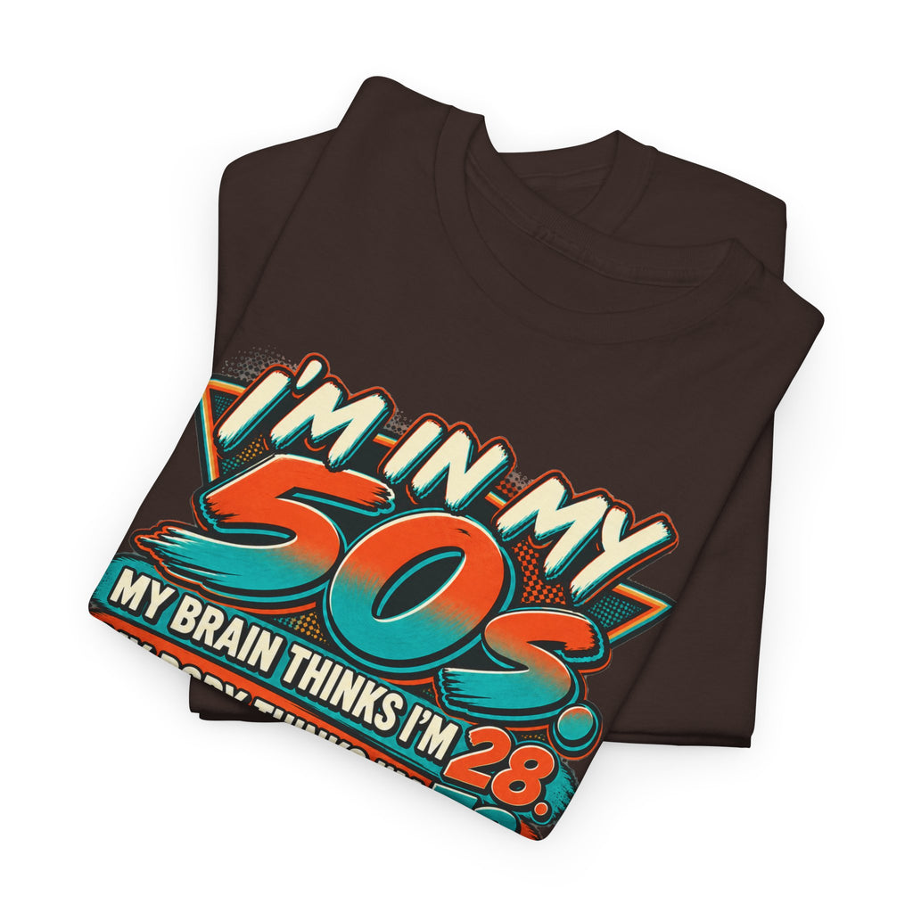 Retro 50s Birthday T‑Shirt — "I'm in My 50s" 80s Playlist Cassette Tee