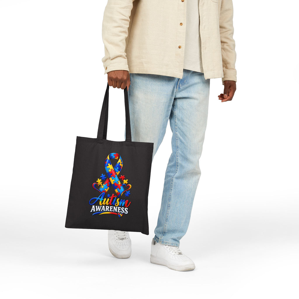 Eco Canvas Tote — Colorful Floral Buddha Design
