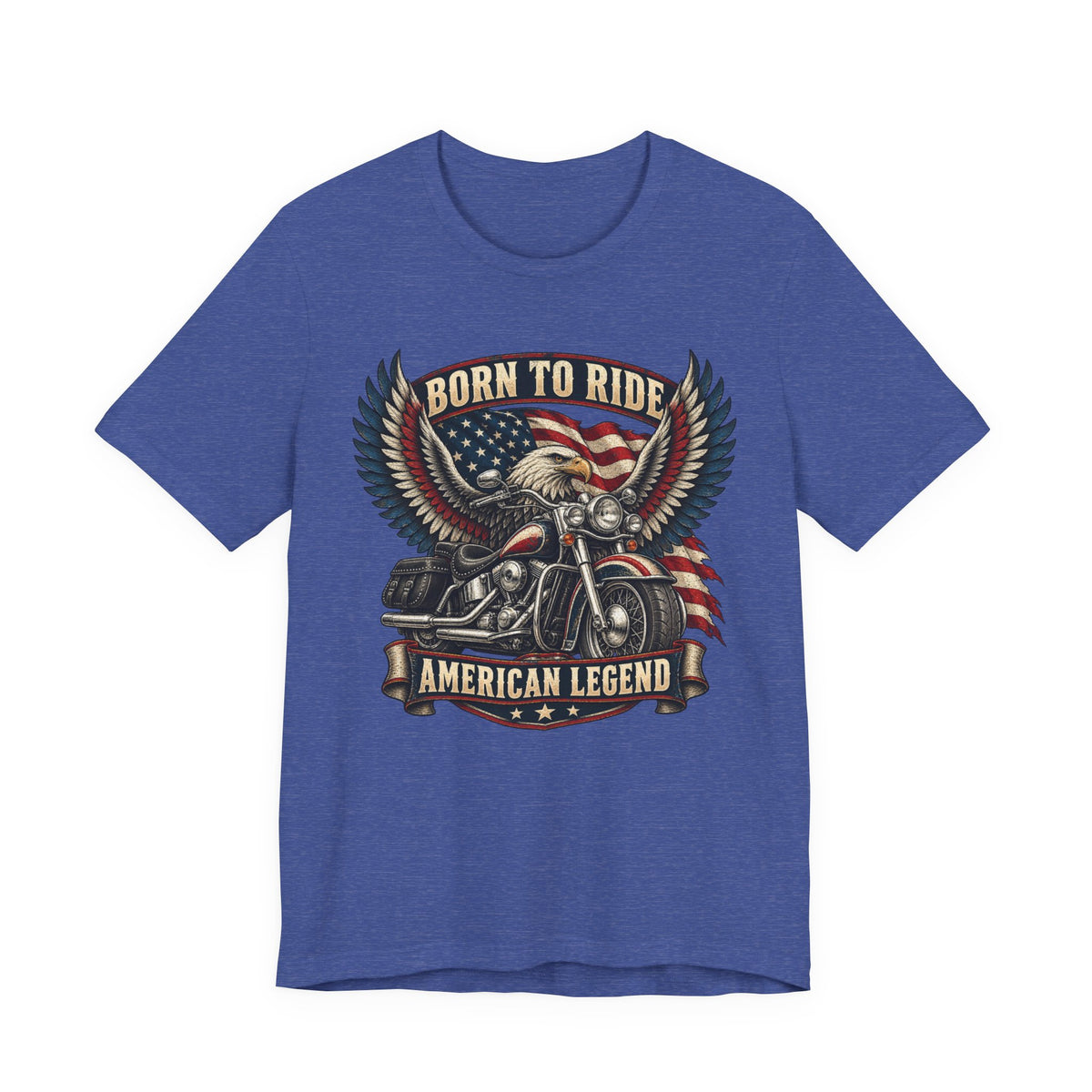 Born to Ride Eagle Motorcycle Tee — American Legend Patriotic T-Shirt
