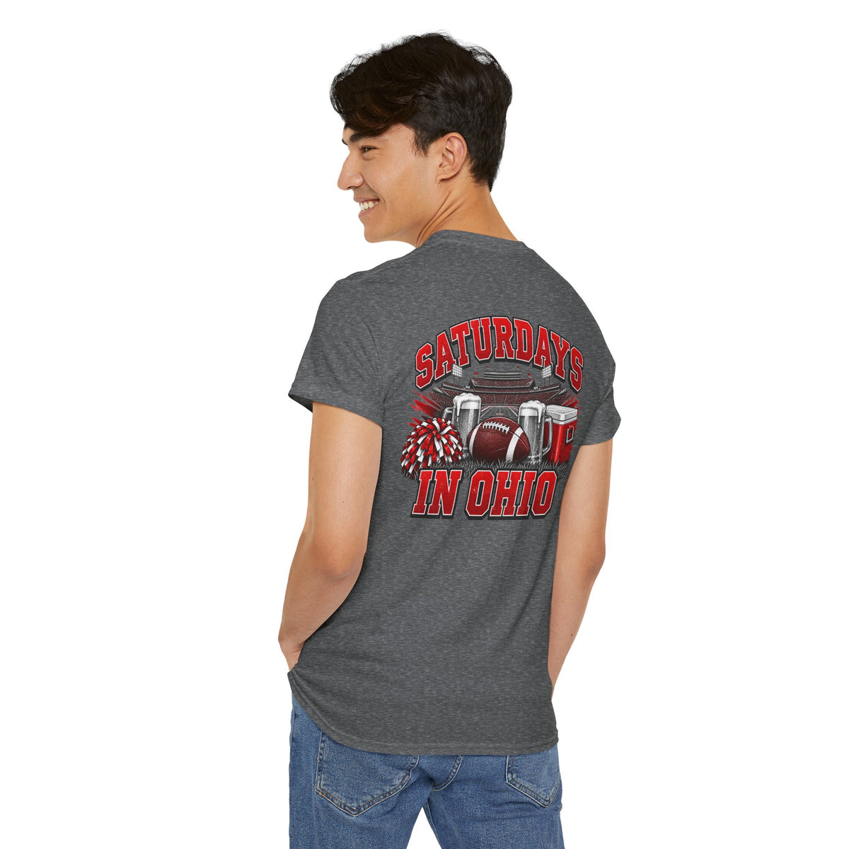 T-Shirt — Saturdays in Ohio Football & Tailgate Tee