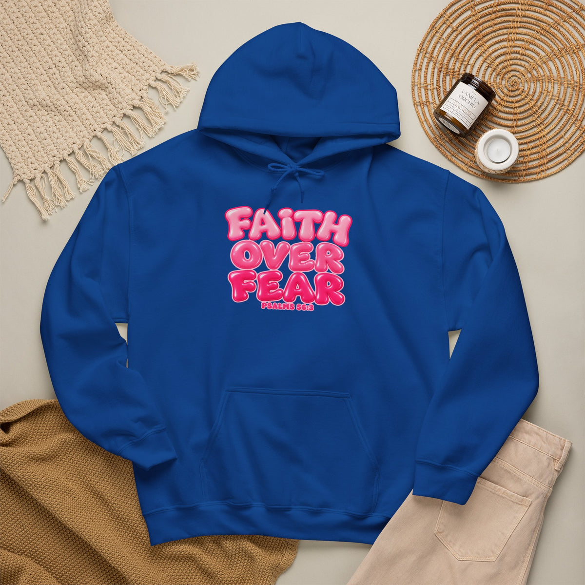 Faith Over Fear Inspirational Hoodie