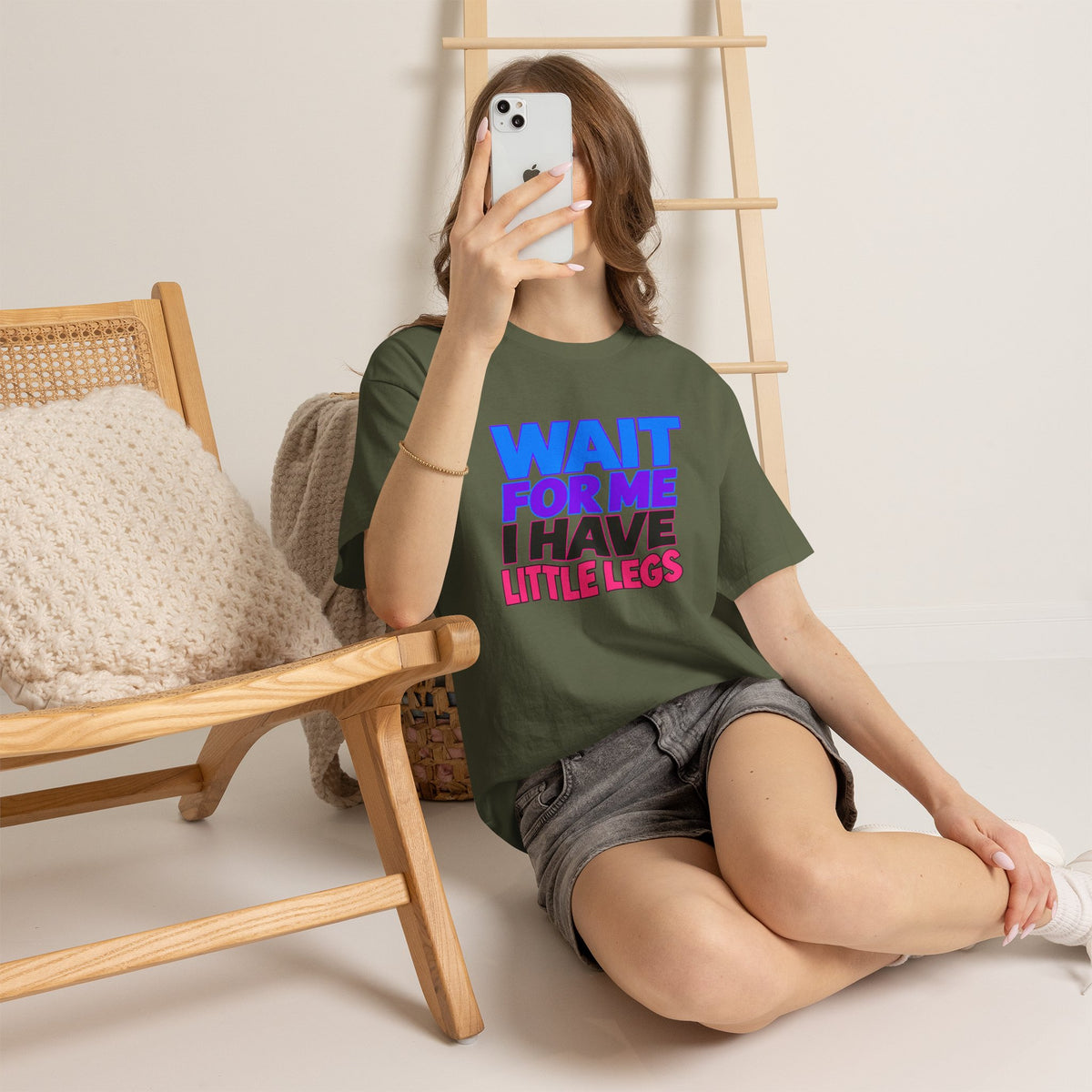 Wait For Me I Have Little Legs T-Shirt — Cute Pet / Toddler Humor Tee