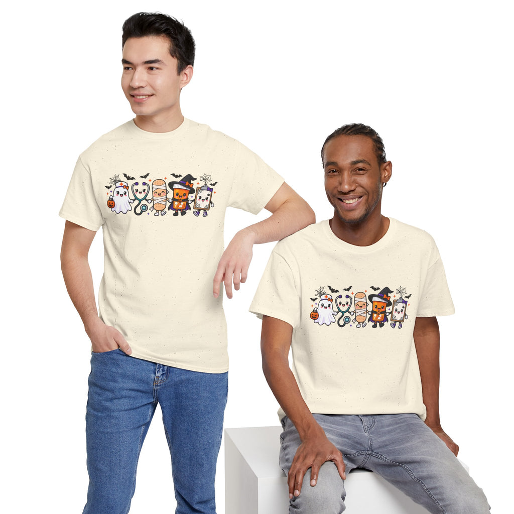 Halloween Candy Characters Tee — Cute Trick-or-Treat Ghosts & Candy Corn Shirt