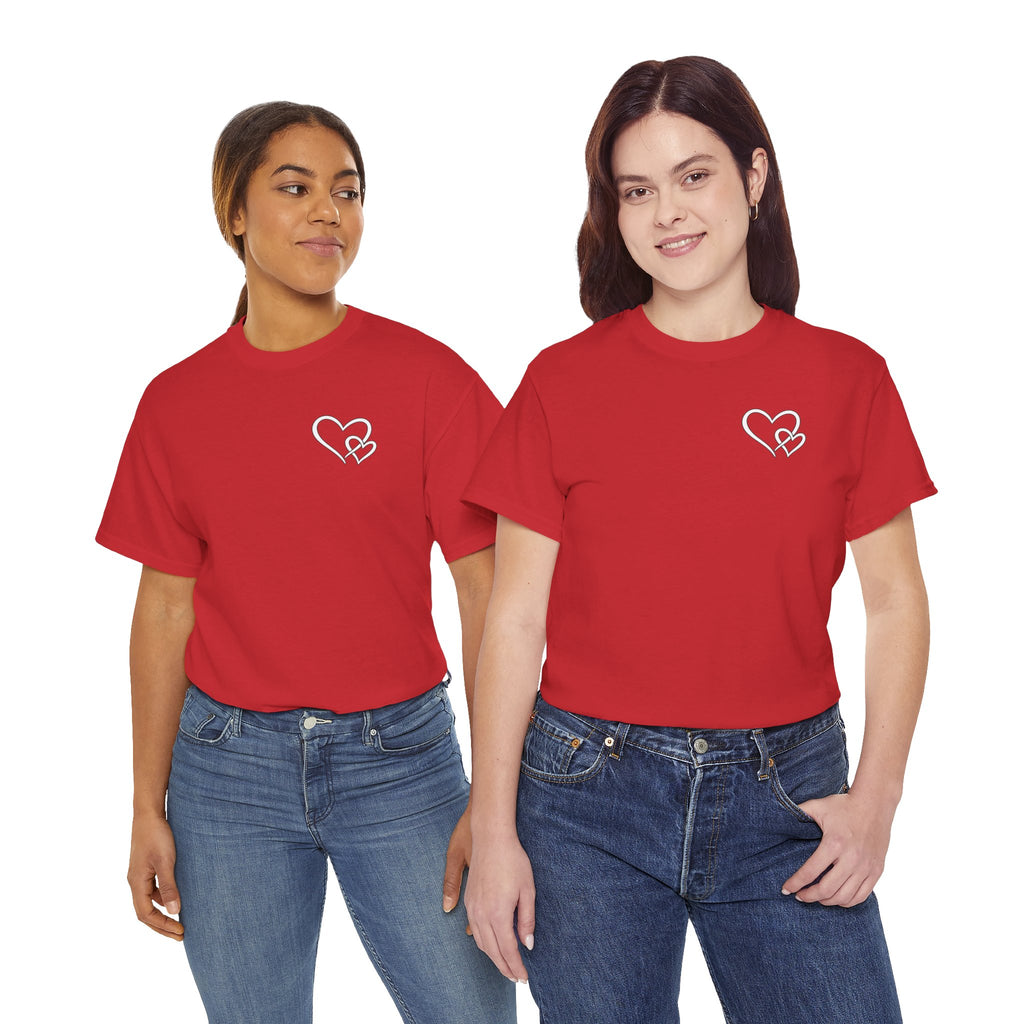 Inspirational Heart T-Shirt – "To the Person Behind Me: You Are Amazing, Beautiful and Enough" Motivational Tee