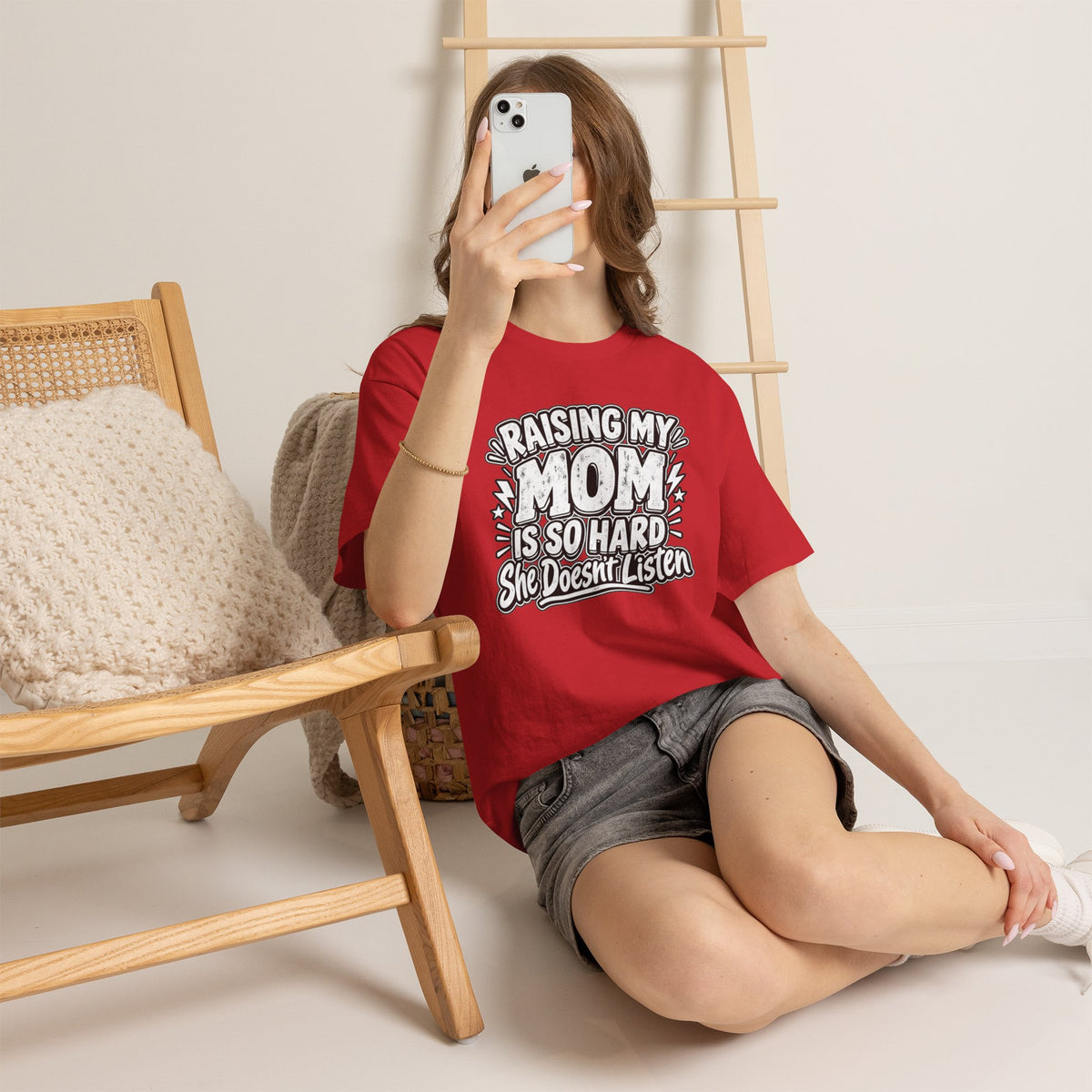 Raising My Mom Is So Hard Tee — Funny Mother-Son Humor Gift