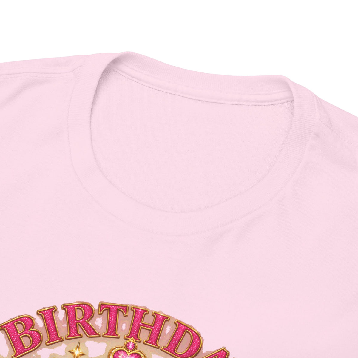 Birthday Queen Graphic T-Shirt | Pink & Gold Crown