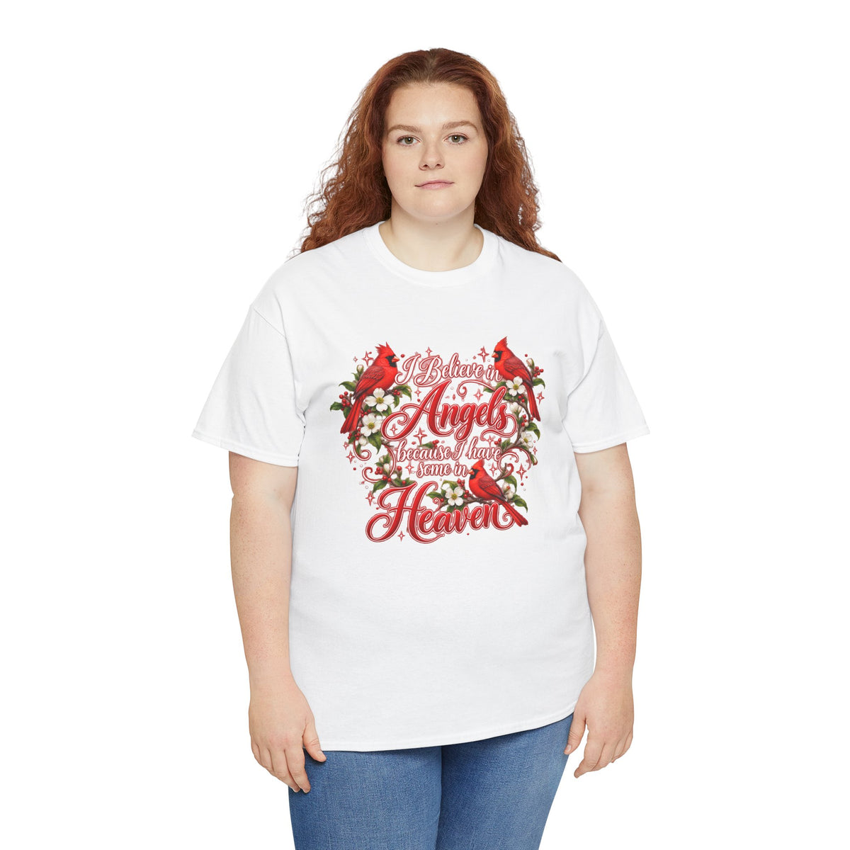 Angels from Heaven Cardinal Christmas T-Shirt