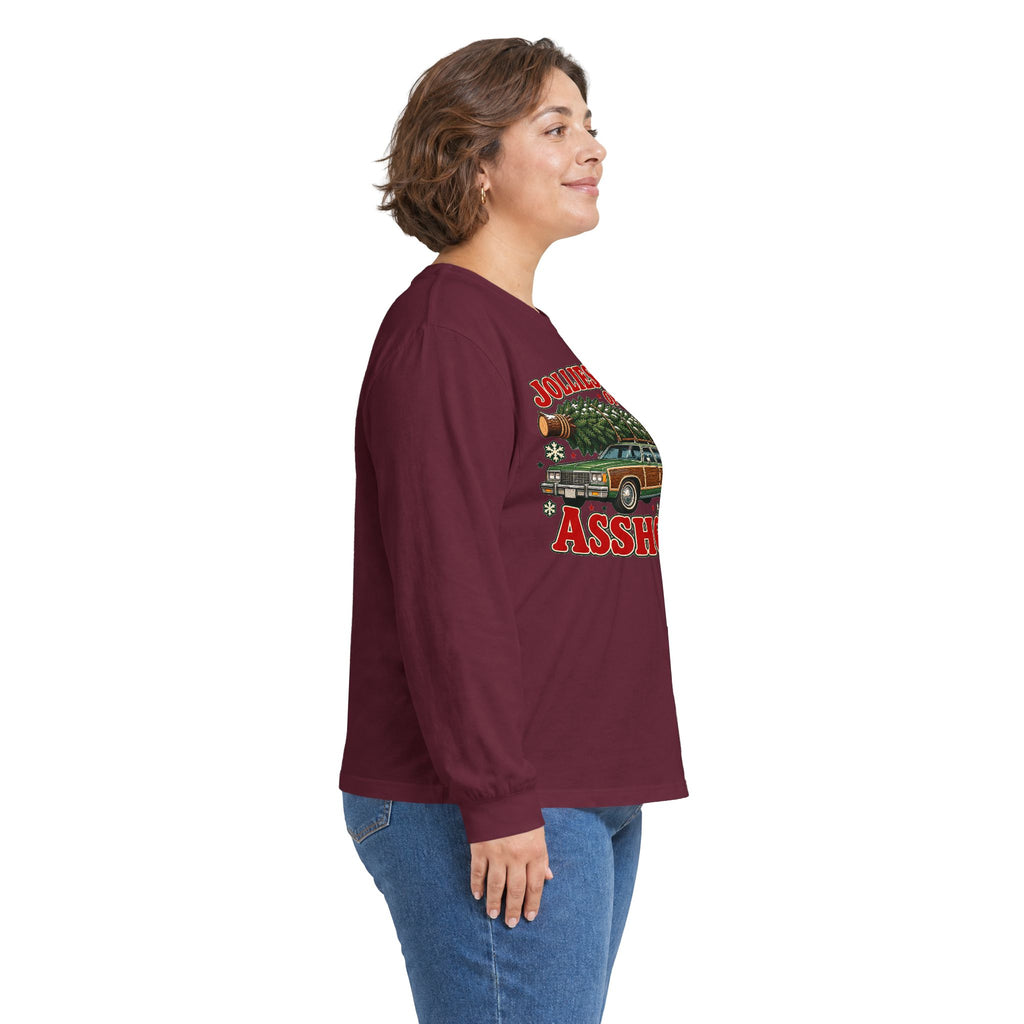 Jolliest Bunch of Assholes Christmas Long Sleeve Tee