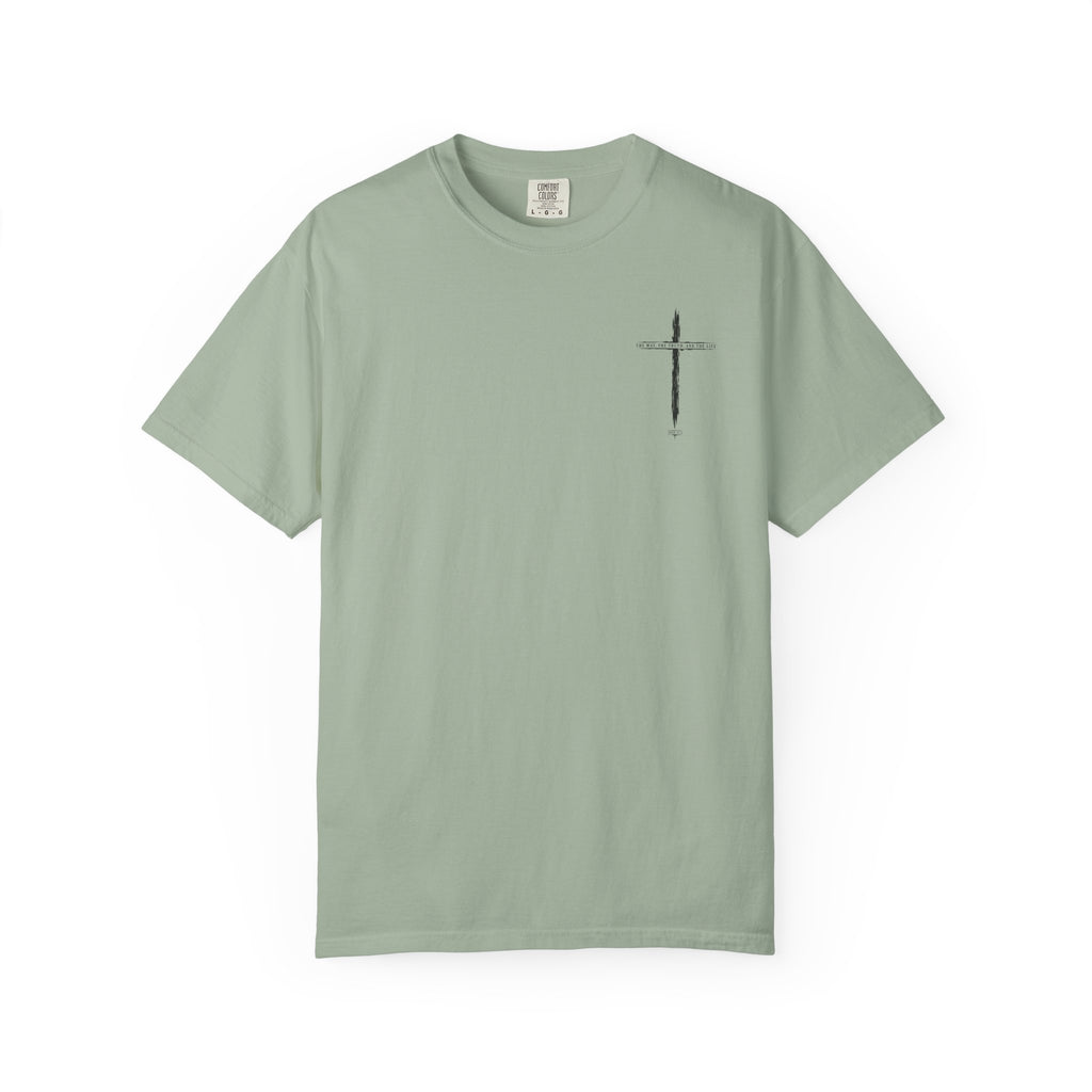 Christian Cross T-Shirt — 'The Way, The Truth, The Life' Religious Tee