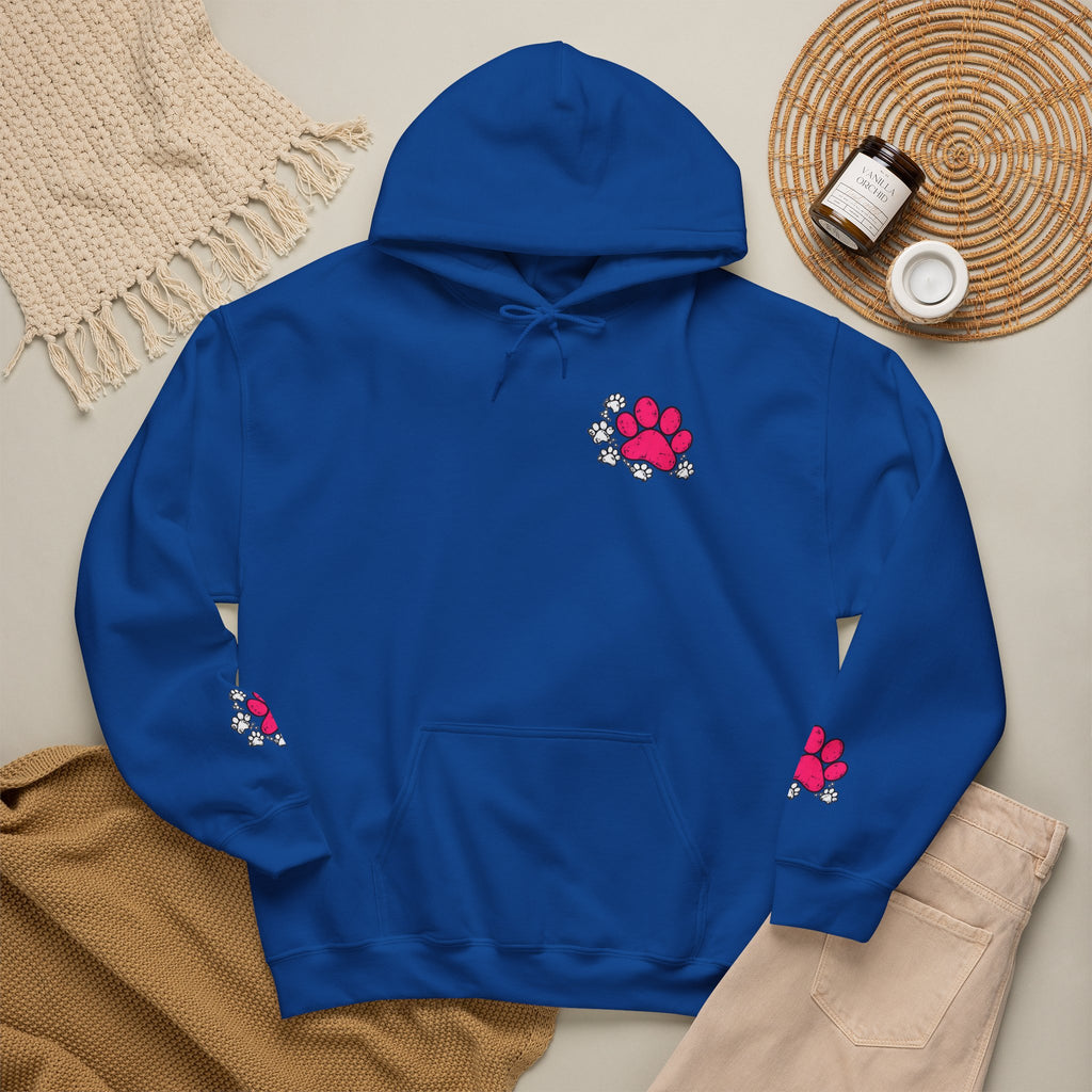 My Shadow Has Four Legs and a Tail Paw Print Hoodie
